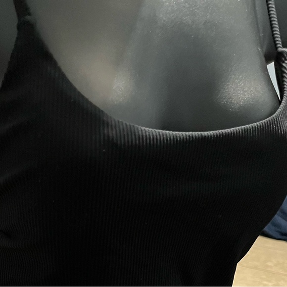 BERLOOK Backless Tie One-Piece Swimsuit Black Sz M - Picture 3 of 5